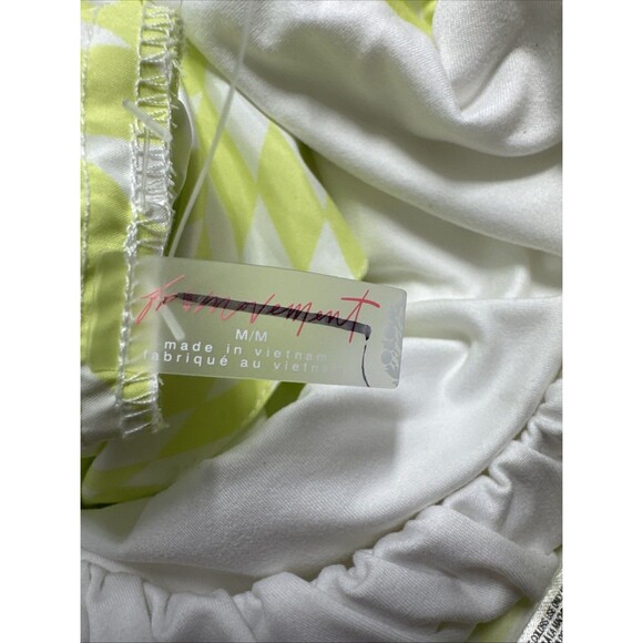 FP Movement by Free People One Two Punch 2pc Set Quilt Geo Sour Citrus Sz M NWT - Picture 10 of 10